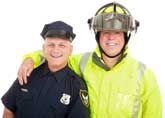 policeman and fireman